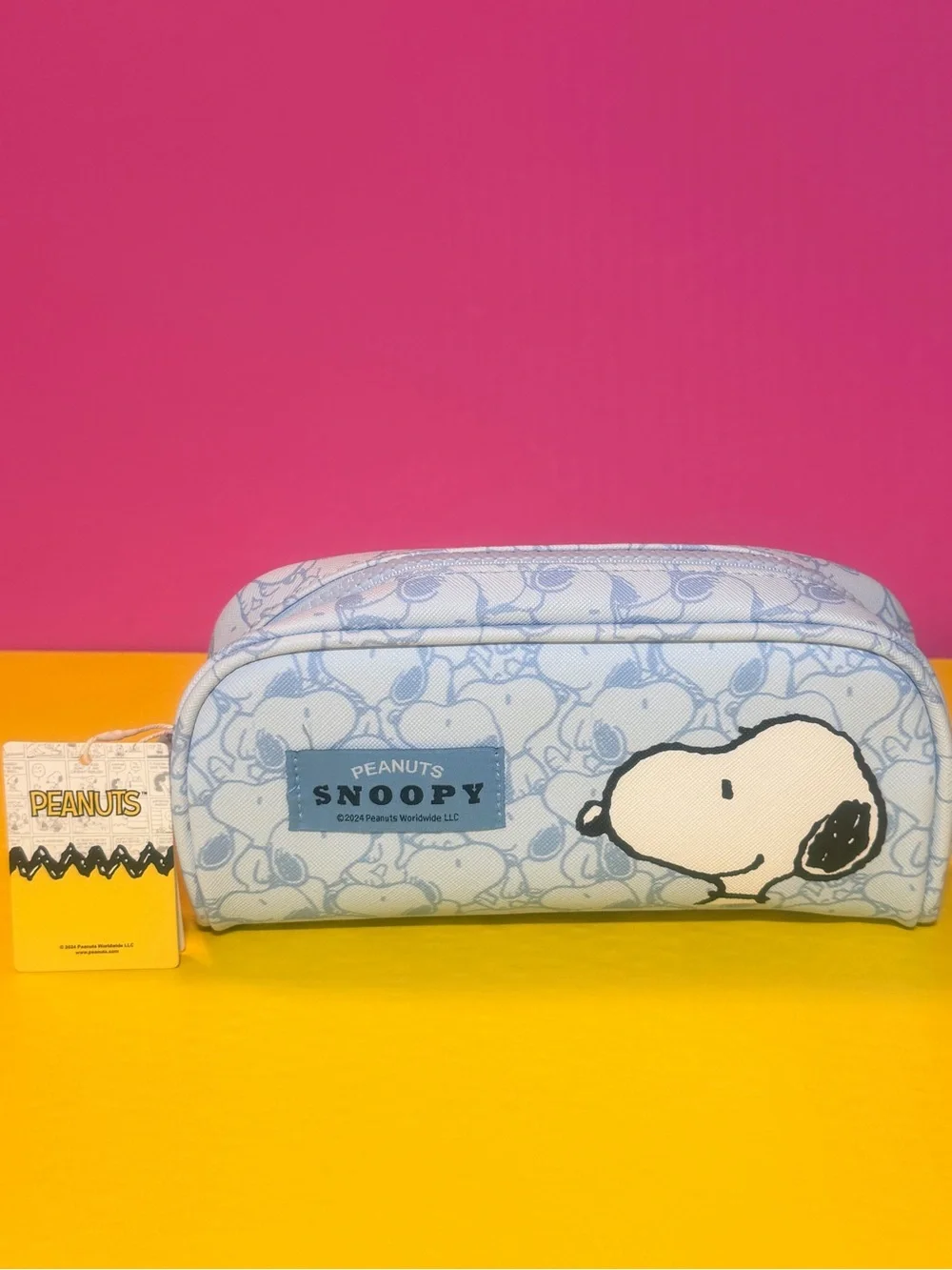 Peanuts Snoopy Light Blue Kids Pencil Case